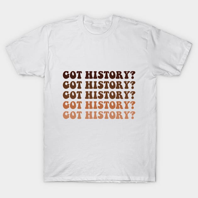 Funny Got History Social Studies School Teacher T-Shirt by Monosshop